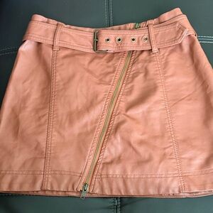 Free People Faux Leather Stylish Skirt